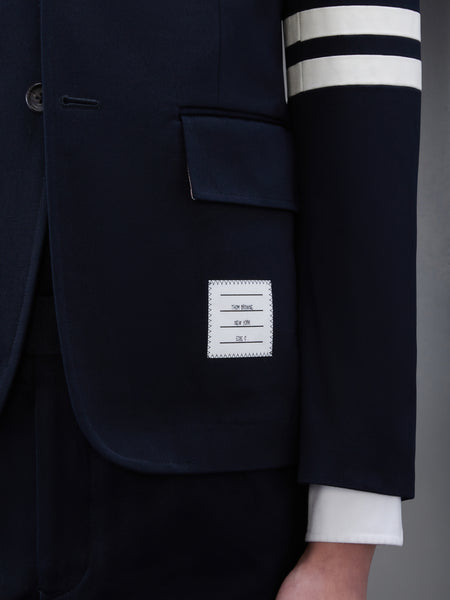 COTTON TWILL 4-BAR UNCONSTRUCTED SPORTCOAT NAVY