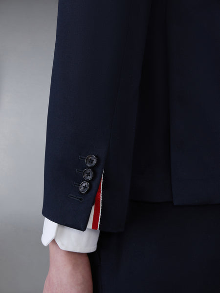 COTTON TWILL 4-BAR UNCONSTRUCTED SPORTCOAT NAVY