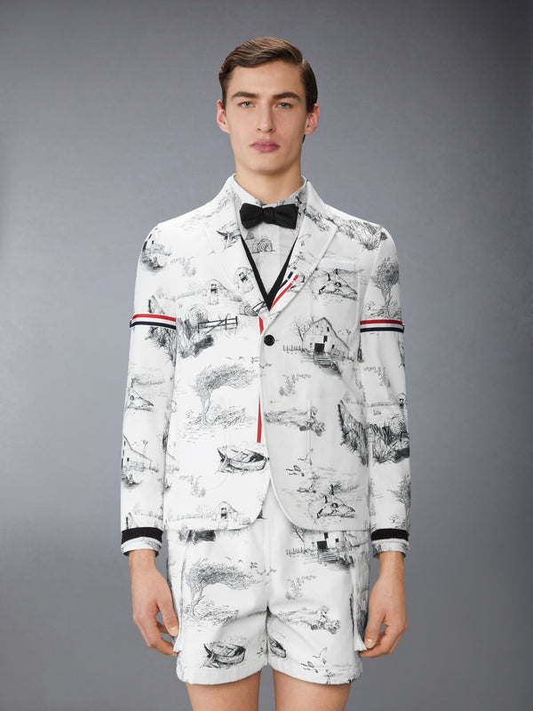 SCENIC TOILE COTTON CANVAS UNCONSTRUCTED SPORTCOAT - image 1