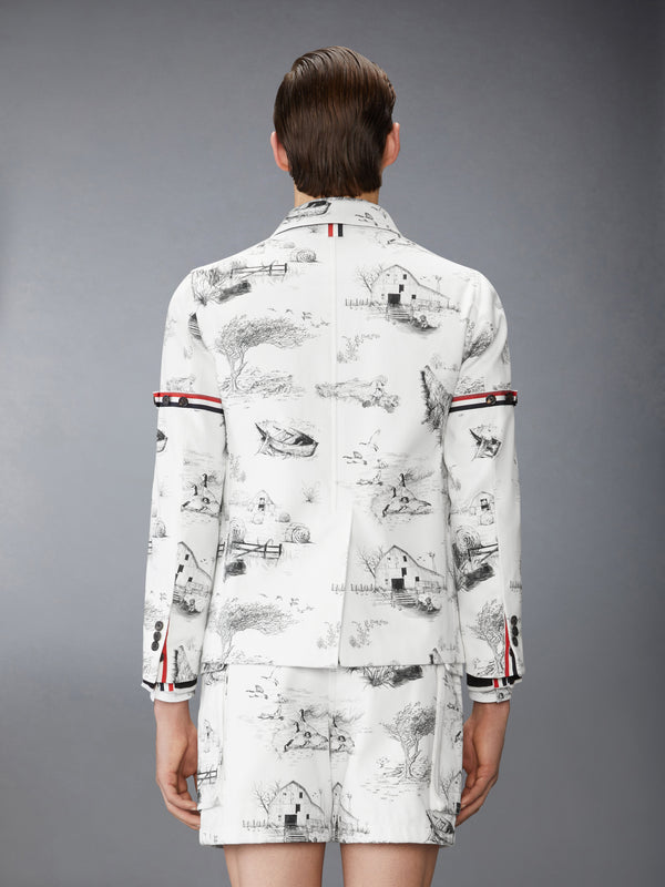 SCENIC TOILE COTTON CANVAS UNCONSTRUCTED SPORTCOAT - image 2