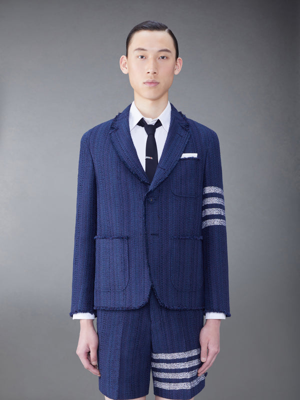 TWEED FRAY 4-BAR SACK JACKET - featured image