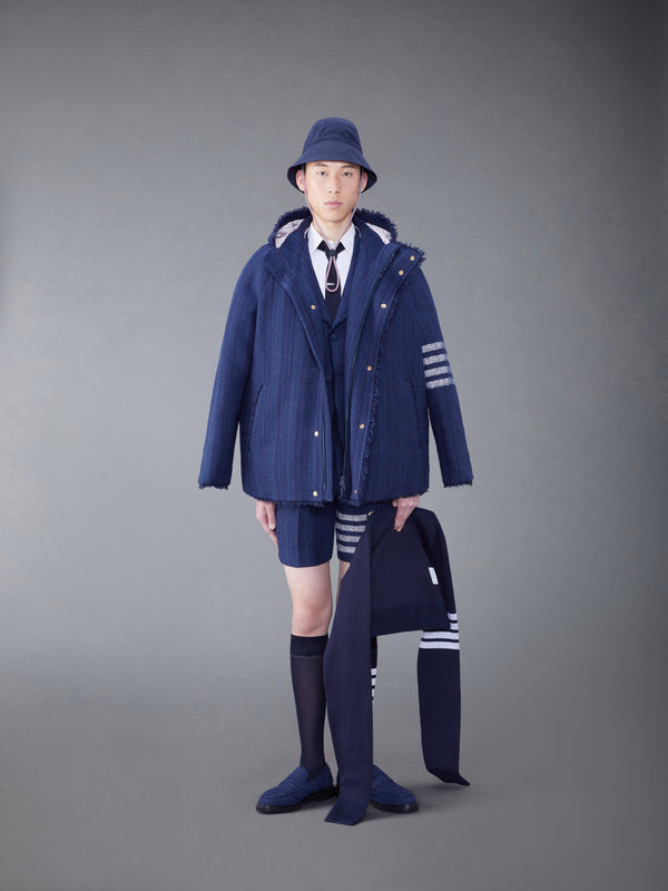 TWEED FRAY 4-BAR SACK JACKET - image 4