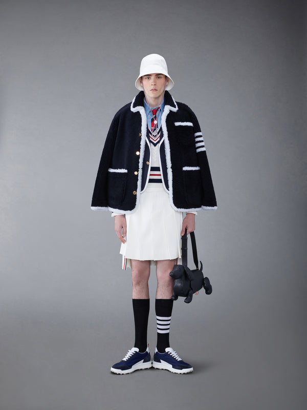SHEARLING 4-BAR SACK JACKET - image 3