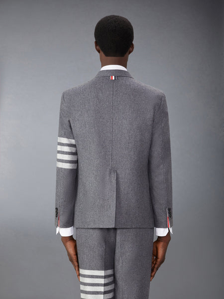 FLANNEL 4-BAR UNSTRUCTURED SPORT COAT MED GREY