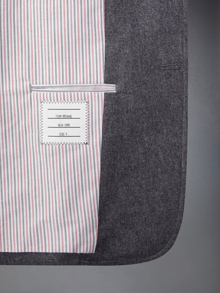 FLANNEL 4-BAR UNSTRUCTURED SPORT COAT MED GREY