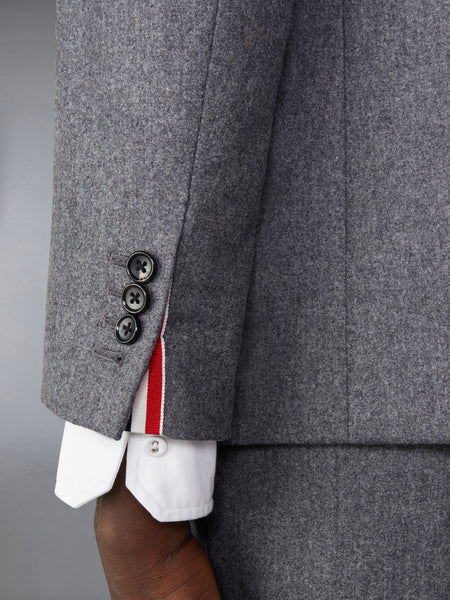 FLANNEL 4-BAR UNSTRUCTURED SPORT COAT MED GREY