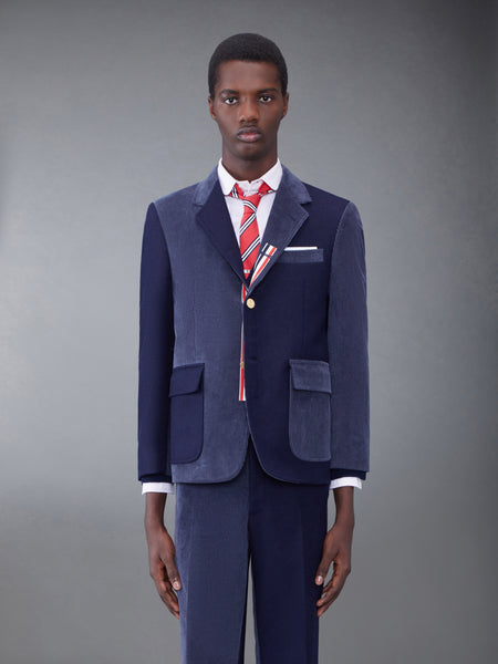 Fun-Mix Shetland Stripe Straight Fit Sport Coat NAVY