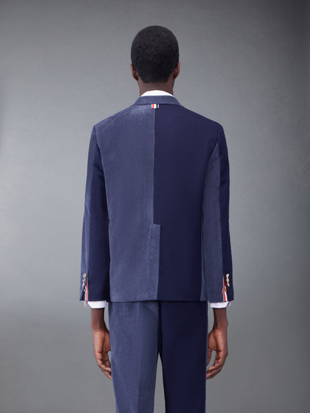 Fun-Mix Shetland Stripe Straight Fit Sport Coat NAVY