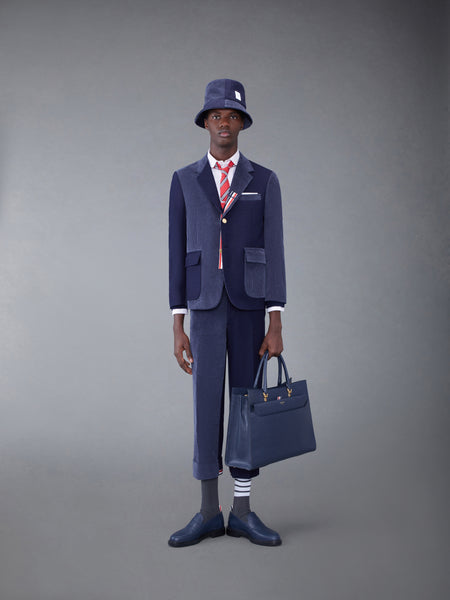 Fun-Mix Shetland Stripe Straight Fit Sport Coat NAVY