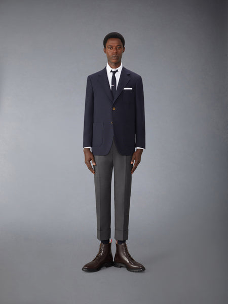 CRISPY WOOL UNSTRUCTURED SACK SPORT COAT NAVY