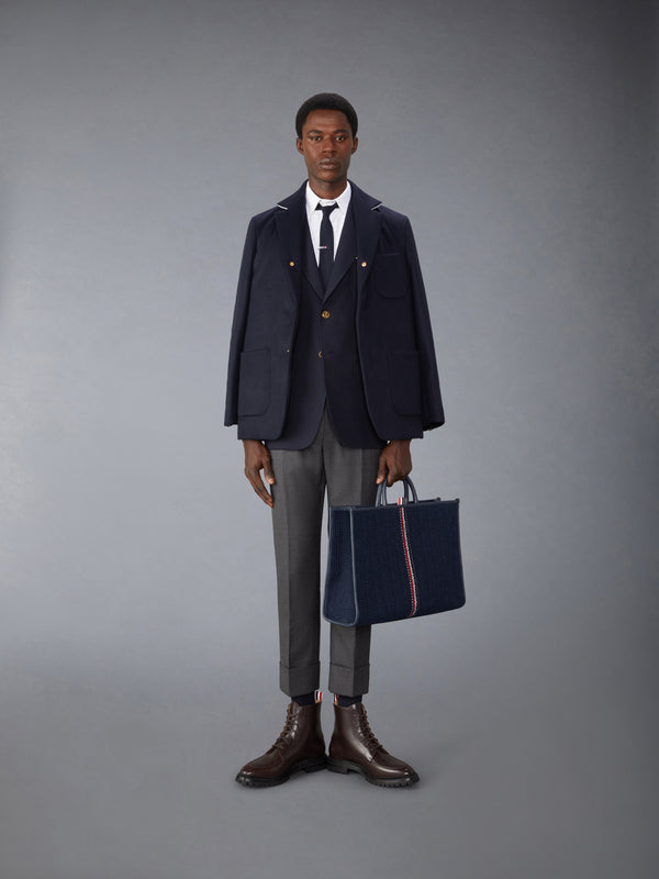CRISPY WOOL UNSTRUCTURED SACK SPORT COAT - image 4
