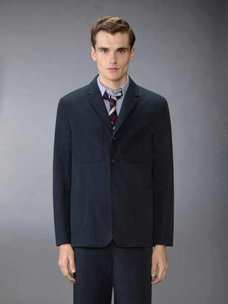 COTTON SUITING SPORTCOAT WITH ARMBANDS NAVY