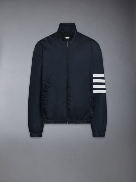 SHINY RIPSTOP RAGLAN 4-BAR TRACK JACKET NAVY