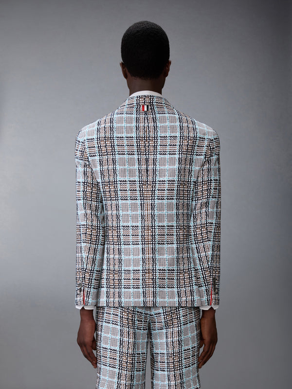 PLAID CHECK SUMMER TWEED WIDE SHOULDER SPORTCOAT - image 2