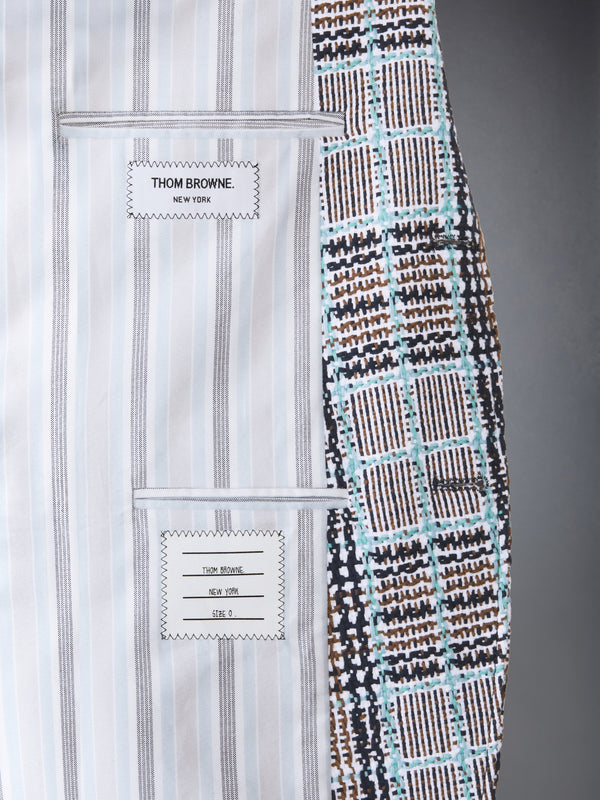 PLAID CHECK SUMMER TWEED WIDE SHOULDER SPORTCOAT - image 4