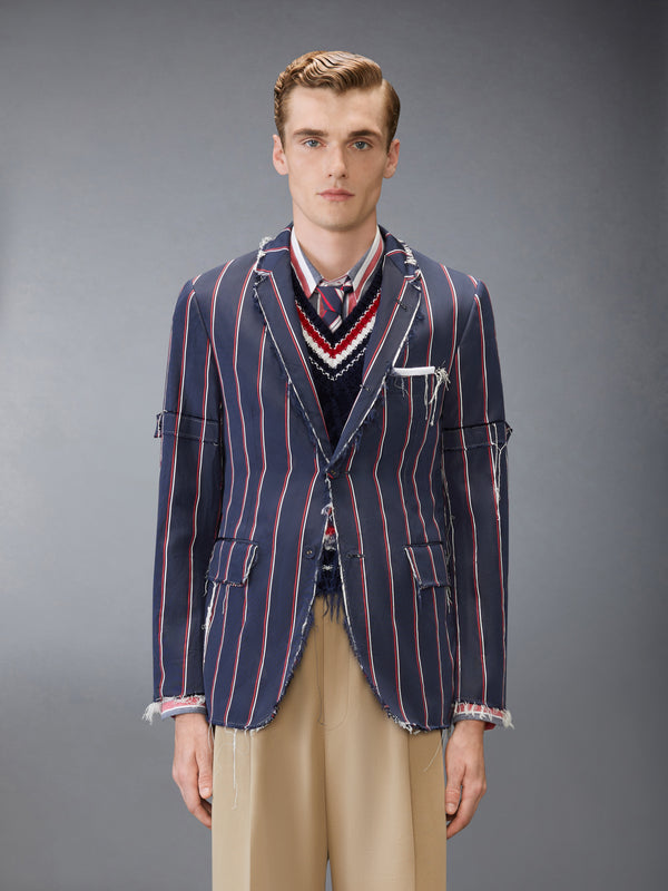 STRIPE MOGADOR UNCONSTRUCTED SPORTCOAT - image 1