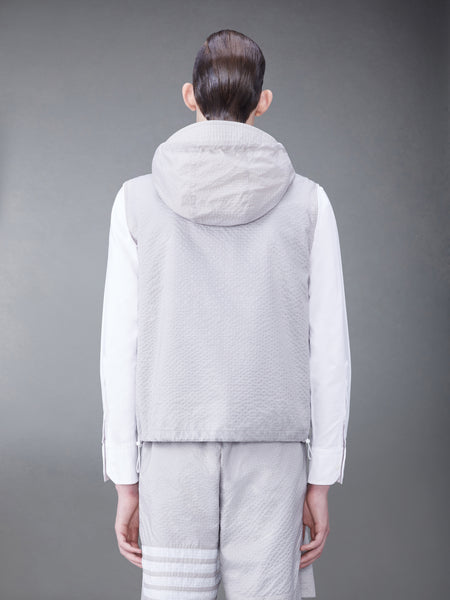 ULTRALIGHT RIPSTOP 4-BAR HOODED VEST LT GREY