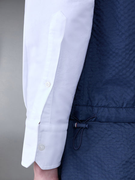 ULTRALIGHT RIPSTOP 4-BAR HOODED VEST NAVY