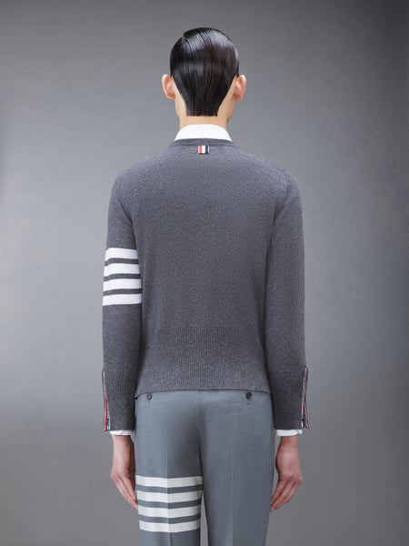 CLASSIC CASHMERE 4-BAR PULLOVER DARK GREY
