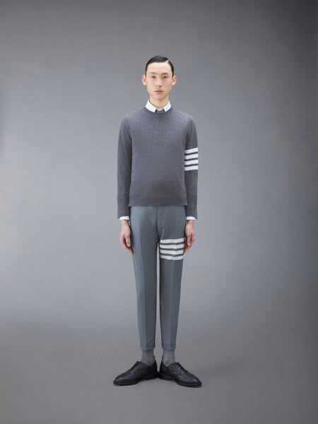 CLASSIC CASHMERE 4-BAR PULLOVER DARK GREY