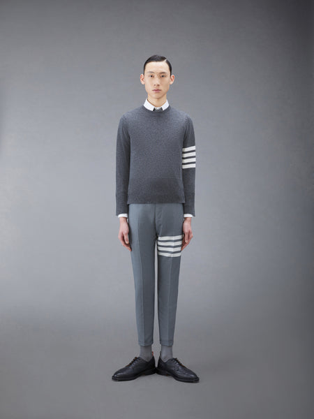 CLASSIC CASHMERE 4-BAR PULLOVER MED GREY