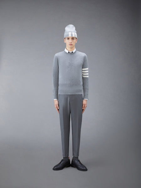 CLASSIC CASHMERE 4-BAR PULLOVER LT GREY