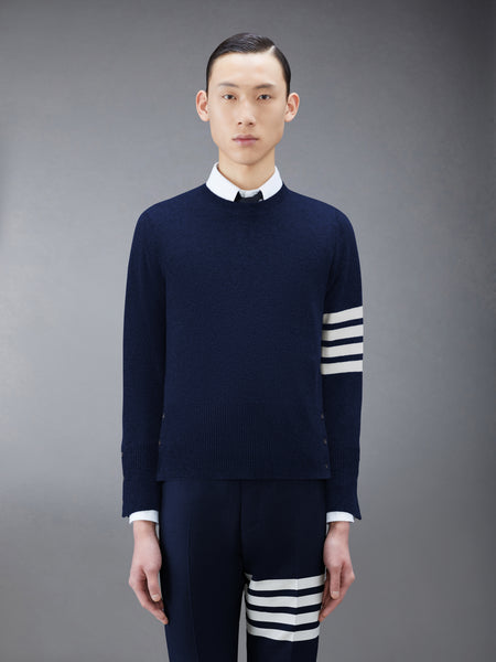 CLASSIC CASHMERE 4-BAR PULLOVER NAVY