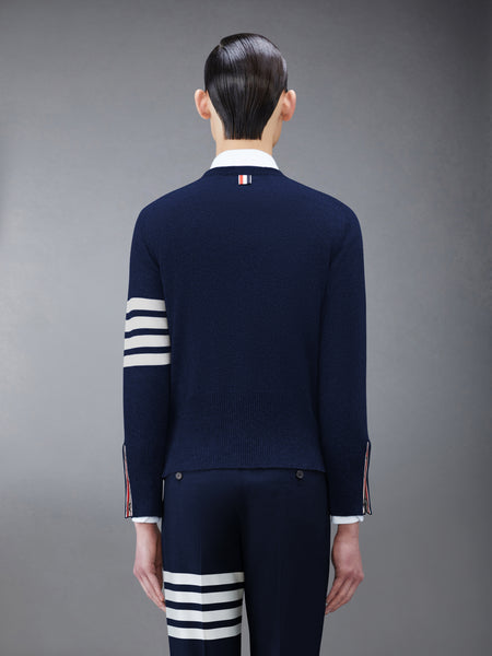 CLASSIC CASHMERE 4-BAR PULLOVER NAVY