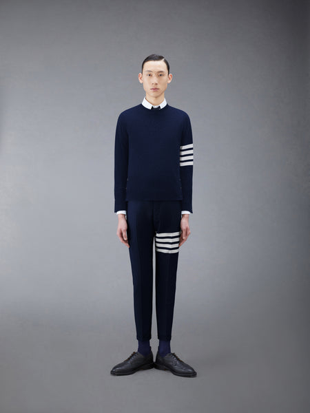 CLASSIC CASHMERE 4-BAR PULLOVER NAVY