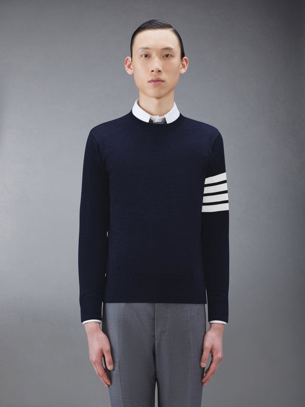 FINE MERINO WOOL 4-BAR PULLOVER - featured image