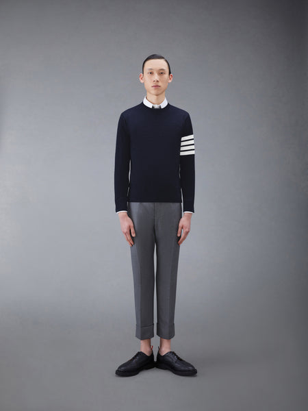 FINE MERINO WOOL 4-BAR PULLOVER NAVY