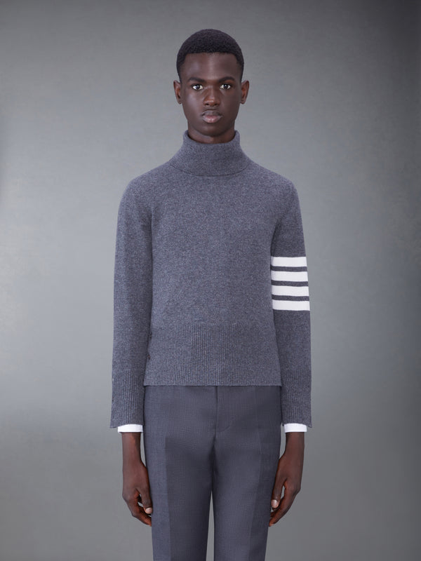 CASHMERE 4-BAR TURTLENECK PULLOVER - featured image