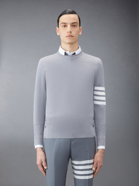 WOOL 4-BAR PULLOVER LT GREY