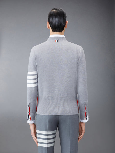 WOOL 4-BAR PULLOVER LT GREY