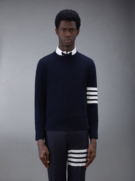 WOOL 4-BAR PULLOVER NAVY