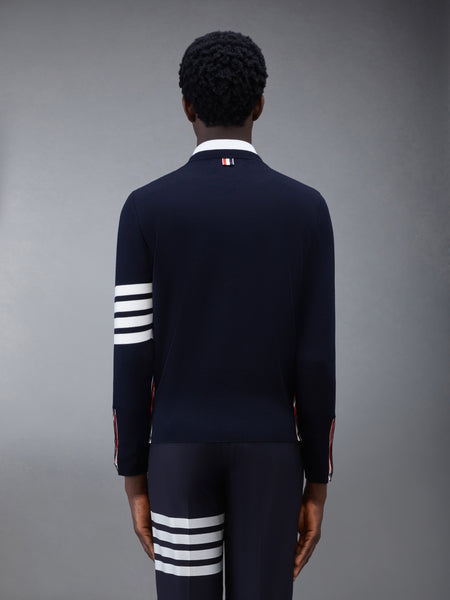 WOOL 4-BAR PULLOVER NAVY