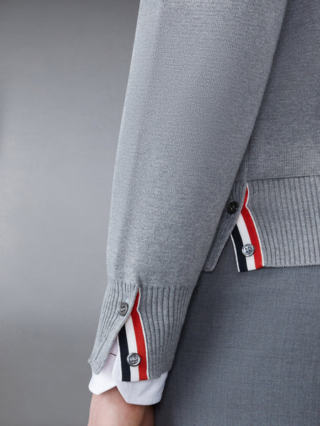 MILANO STITCH RWB ARM STRIPE PULLOVER LT GREY