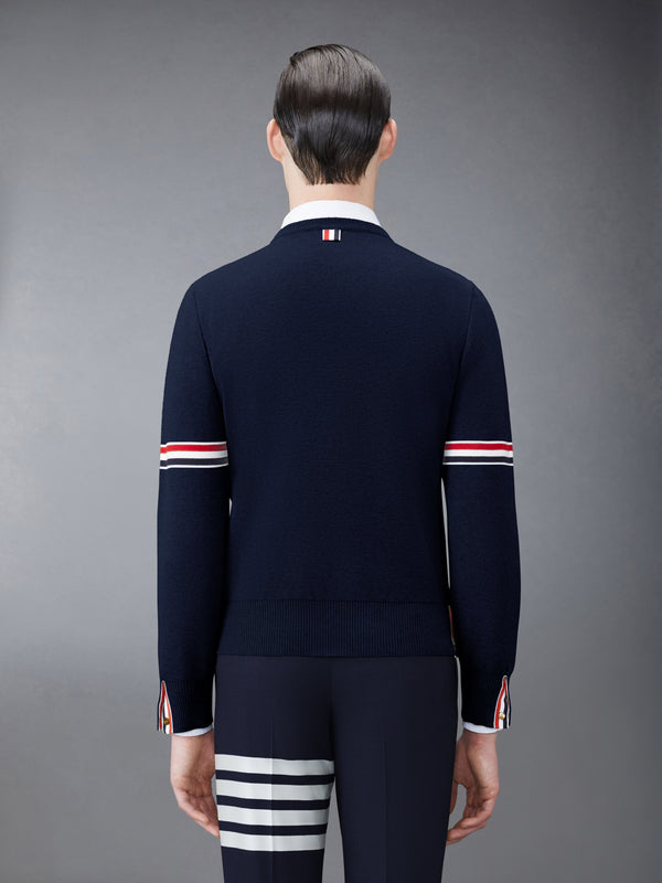 MILANO STITCH RWB ARM STRIPE PULLOVER - image 2