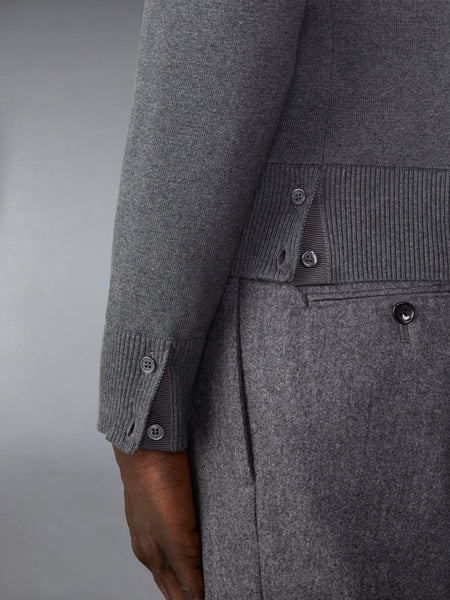 COTTON MILANO STITCH PULLOVER MED GREY