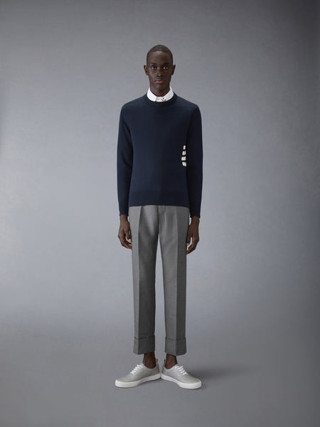 COTTON 4-BAR PULLOVER NAVY