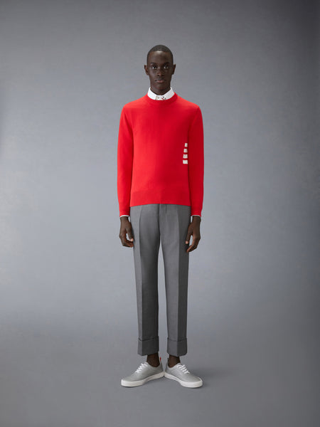 COTTON 4-BAR PULLOVER RED
