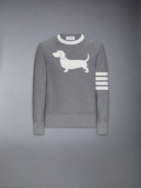 COTTON 4-BAR HECTOR PULLOVER LT GREY