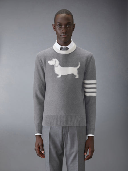 COTTON 4-BAR HECTOR PULLOVER LT GREY