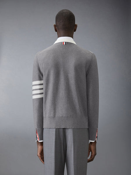 COTTON 4-BAR HECTOR PULLOVER LT GREY