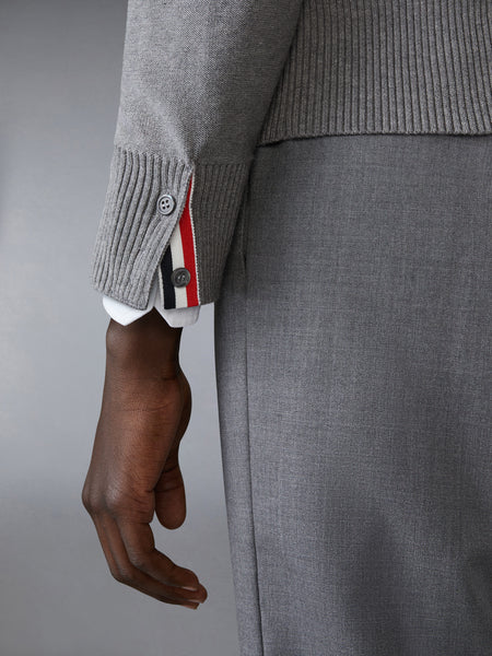 COTTON 4-BAR HECTOR PULLOVER LT GREY