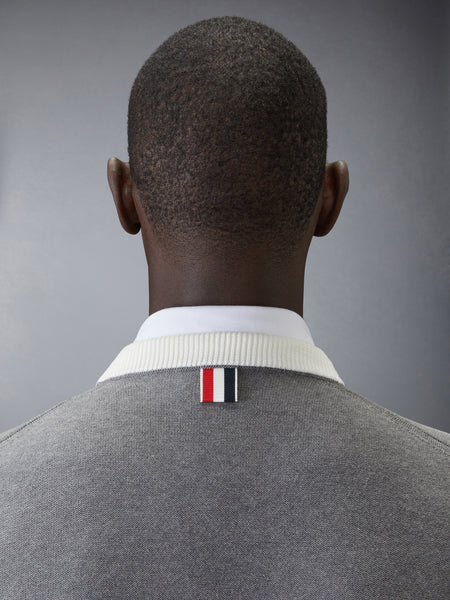 COTTON 4-BAR HECTOR PULLOVER LT GREY