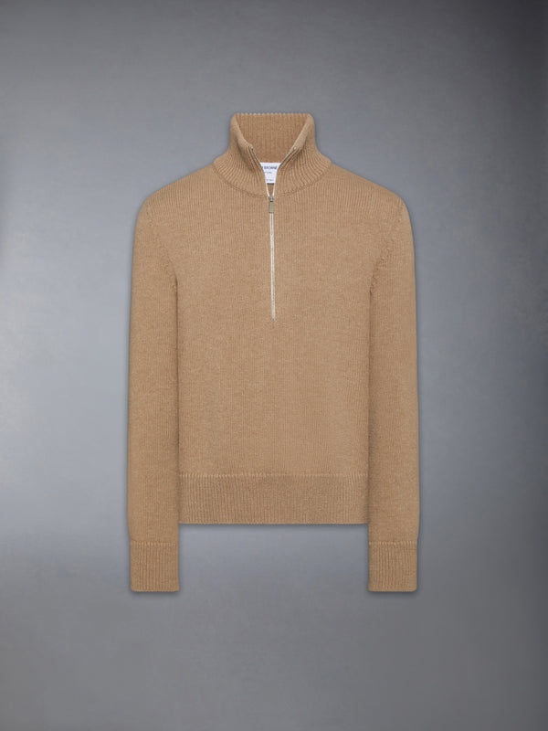 GEESE INTARSIA MERNIO WOOL MOCK NECK PULLOVER - featured image
