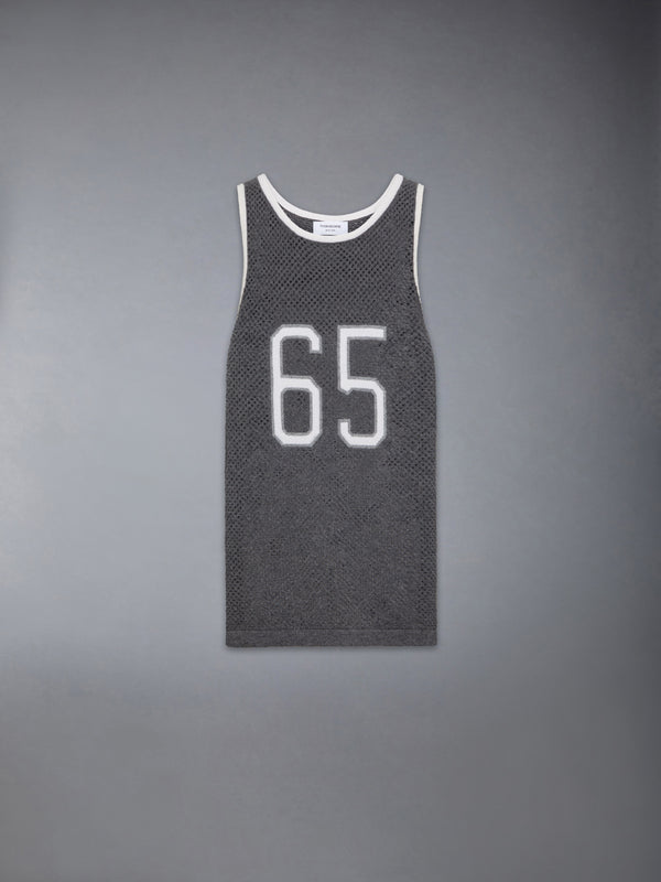 INTARSIA CASHMERE MESH BASKETBALL JERSEY - featured image