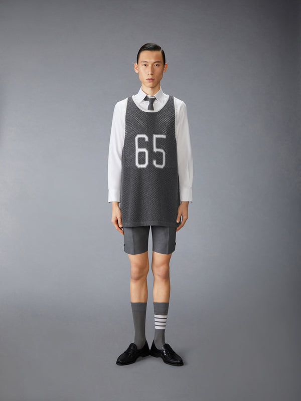 INTARSIA CASHMERE MESH BASKETBALL JERSEY - image 4