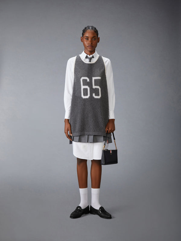 INTARSIA CASHMERE MESH BASKETBALL JERSEY - image 7